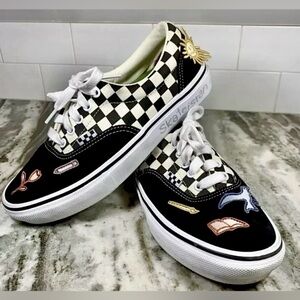 NWOT Vans Skate Era Skateistan Men’s Size 8 Checkerboard Canvas Suede Shoes
